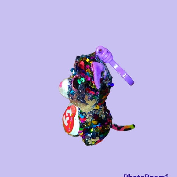 Ty Flippables Clip on Dotty the Leopard - Picture 2 of 9